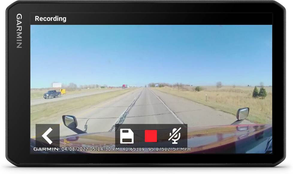 Garmin dezlCam OTR710 portable GPS navigator with dash camera