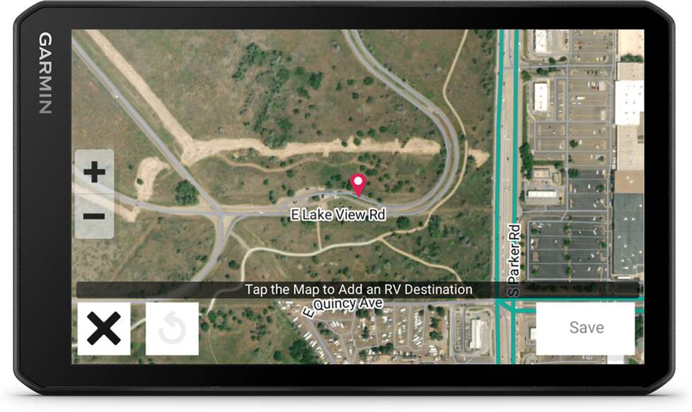 Garmin RVcam 795 portable GPS navigator with dash cam
