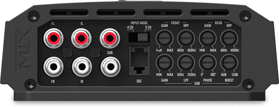 MTX TN800.5 Terminator 5-channel car amplifier — 50 watts