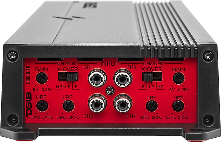 DS18 G3600.4D Gen-X 4-channel car amplifier — 300 watts RMS