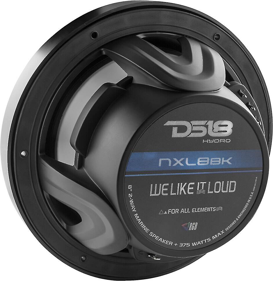 DS18 NXL8 (White) 8" 2way marine speakers with LED RGB lighting at