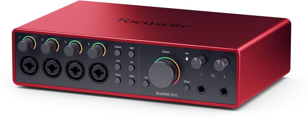 Focusrite Scarlett 18i16 (4th Generation) USB 2.0 (Type-C) audio