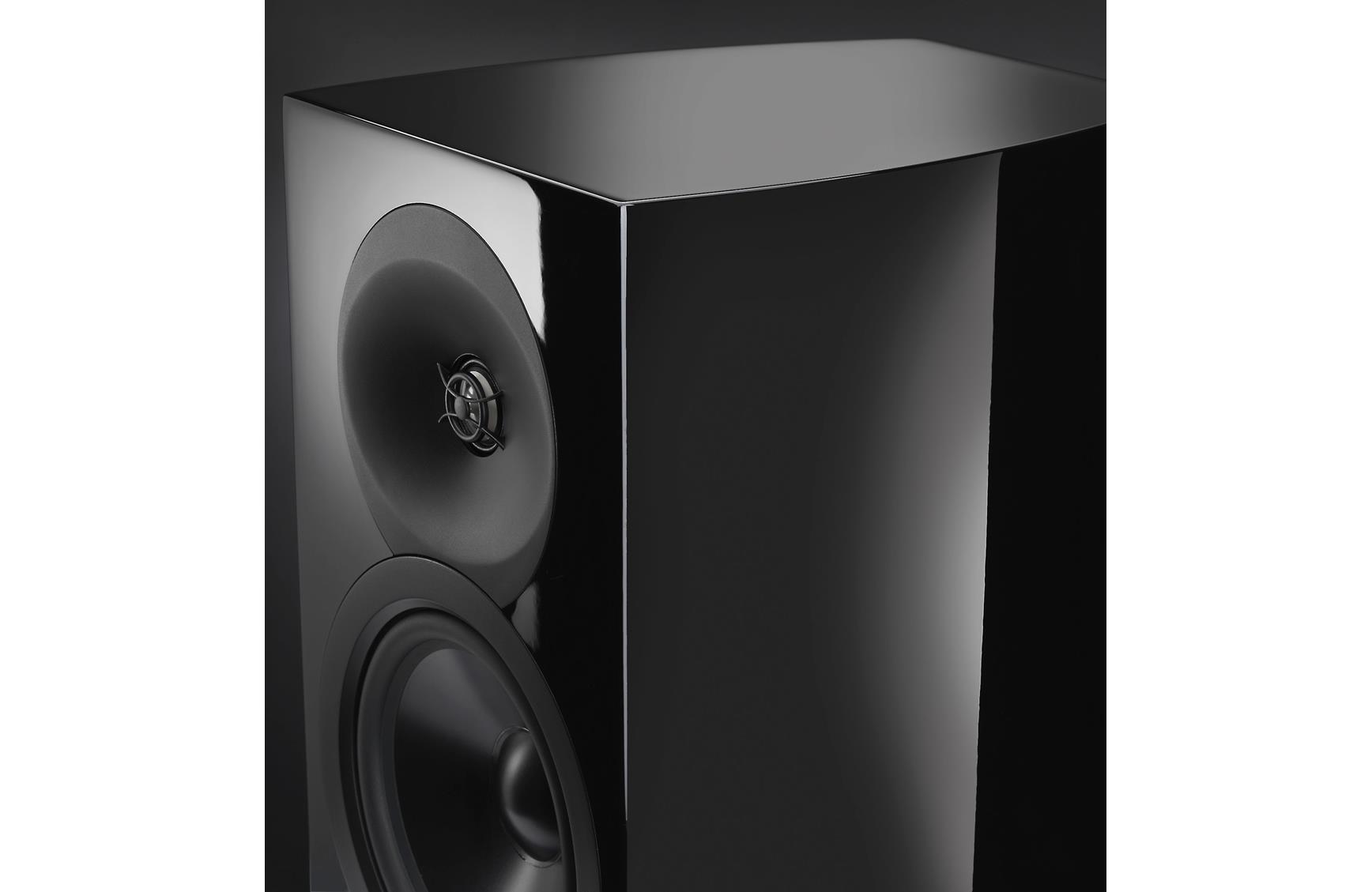 Revel Concerta2 M16 高音揚聲器與聲學透鏡和波導的特寫