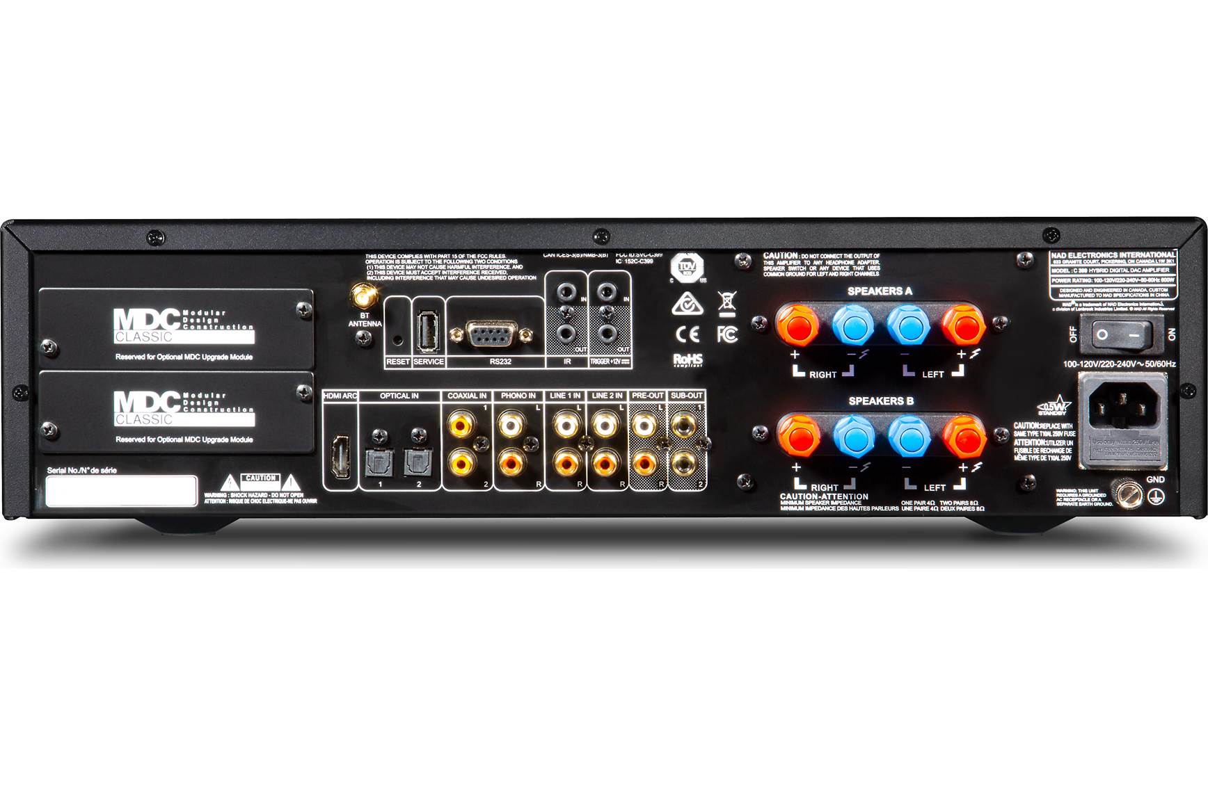 NAD C 399 背面