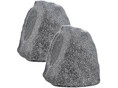 OSD BTR-805 Pair of 8" outdoor powered rock speakers with Bluetooth® (Grey)