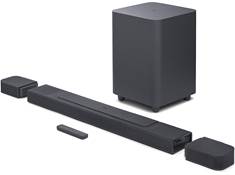 JBL Bar 1000 Powered 7.1.4-channel sound bar system with Bluetooth®, Wi-Fi, Apple AirPlay® 2, DTS:X, and...