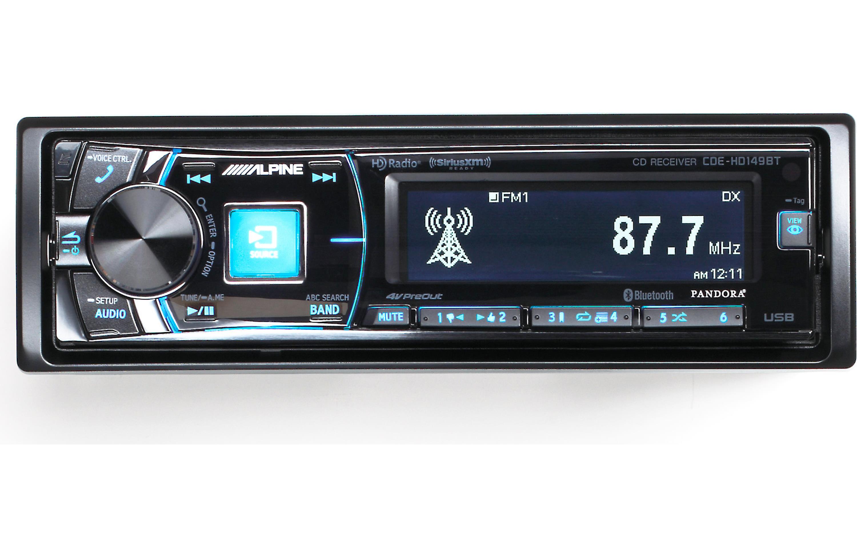Alpine CDEHD149BT SingleDIN Bluetooth Car Stereo w/ HD Radio,NEW