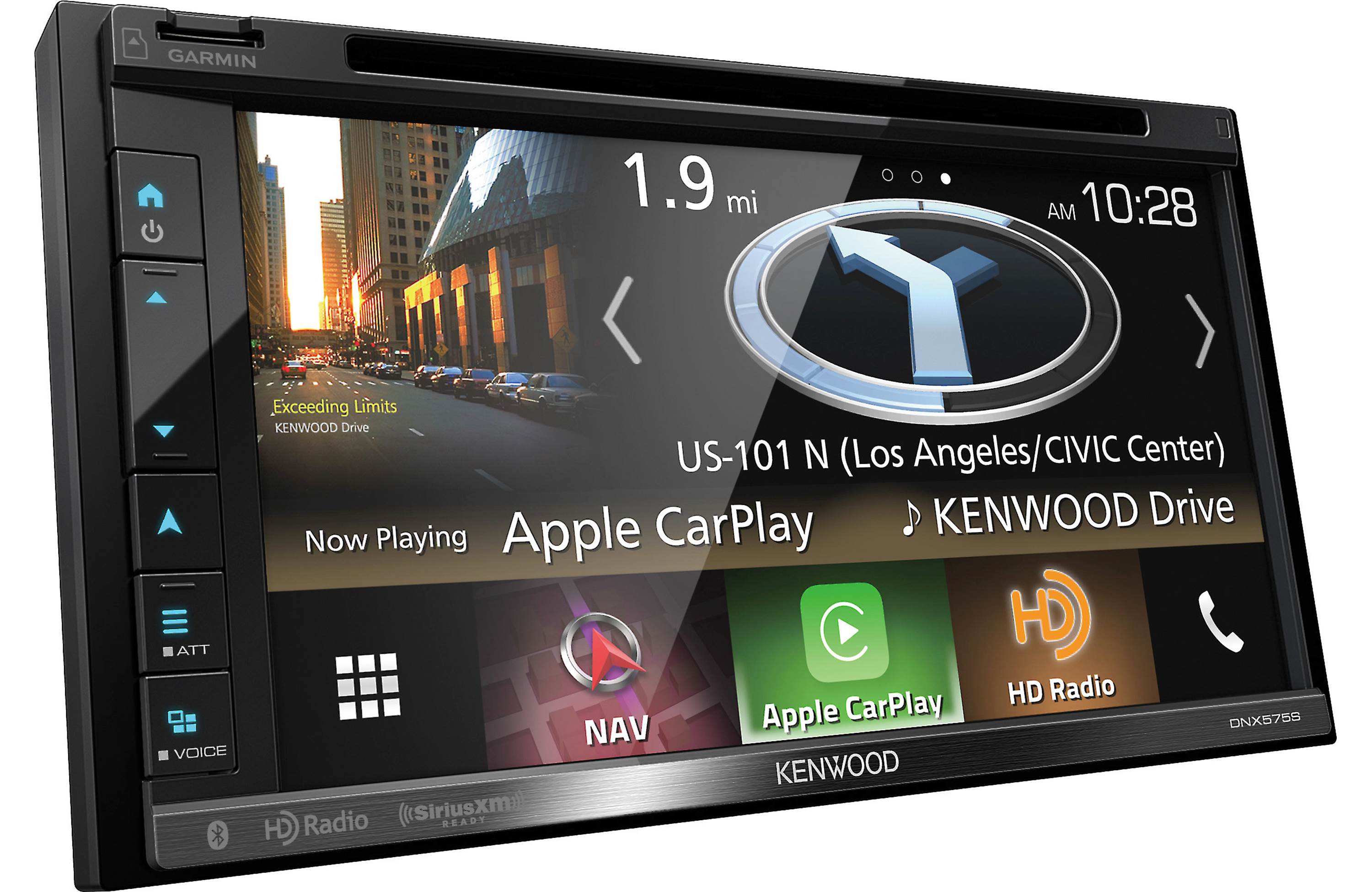 Kenwood DNX575S GPS Apple CarPlay Android Auto HD Radio Bluetooth Car