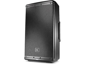 on JBL PA speakers