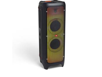 on JBL PartyBox powered Bluetooth&reg; speakers with built-in light displays
