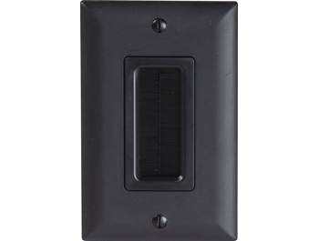 speaker wire wall plate black 