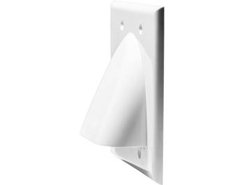 speaker wire wall plate black 