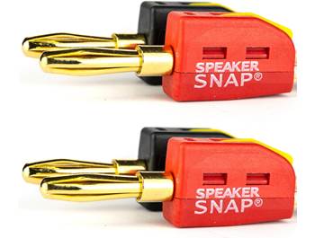 on Speaker Snap snap-lock banana plug connectors
