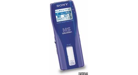 Sony NW-MS9 Network Walkman® with Memory Stick® at Crutchfield