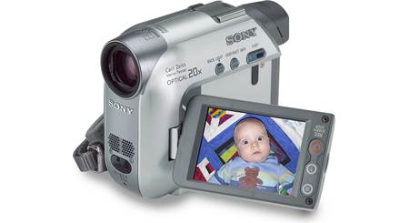 作動確認　SONY Handycam DCR-HC26 ビデオカメラ 装備充実 Sony DCR-HC26 Mini DV digital camcorder at Crutchfield