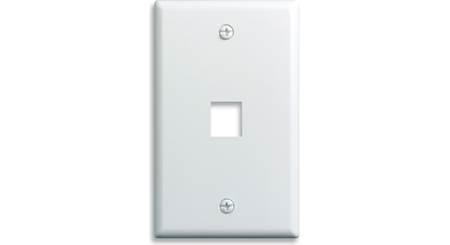 On-Q Single-Gang Wall Plate (White)