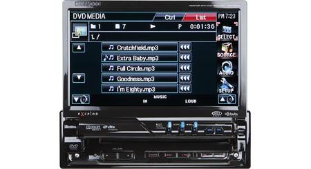 Kenwood Excelon KVT-696 DVD receiver at Crutchfield