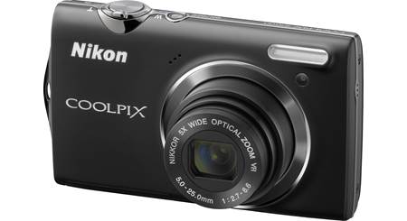 Nikon Coolpix S6300 (Black) 16-megapixel camera 10X optical zoom at Crutchfield