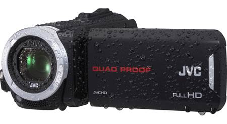 JVC GZ-R320D Waterproof high-definition camcorder with 40X optical