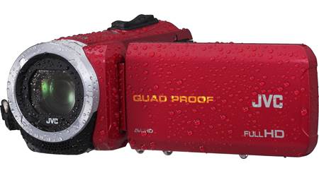 JVC GZ-R320D Waterproof high-definition camcorder with 40X optical