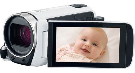 Canon VIXIA HF R700 White HD camcorder with 32X optical zoom at