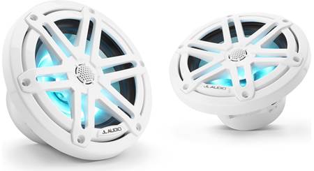 165 mm Gloss White Classic Grille Gloss White Trim Ring Marine Coaxial Speakers M6-650X-C-GwGw 6.5-inch