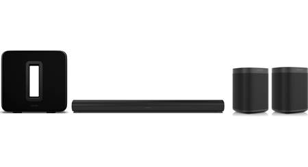 velstand karakterisere Vær tilfreds Sonos Arc 5.1.2 Home Theater Bundle (Black) Includes Sonos Arc Dolby Atmos®  sound bar, Gen-3 Sub, and two Sonos One SLs at Crutchfield