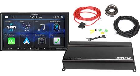Alpine iLX-407 and 4-channel Amp Package