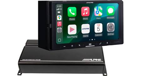Alpine iLX-W770 and 4-channel Amp Package