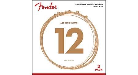 Fender 60L Phosphor Bronze Wound Acoustic Guitar (.012-.053, Light Gauge)