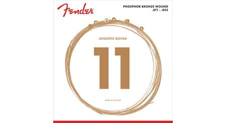 Fender 60CL Phosphor Bronze Wound Acoustic Guitar (.011-.052, Custom Light Gauge)
