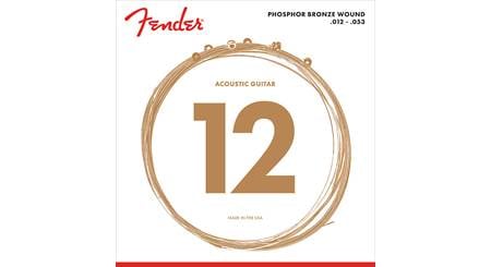 Fender 60L Phosphor Bronze Wound Acoustic Guitar (.012-.053, Light Gauge)