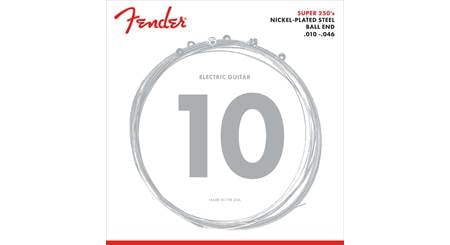 Fender Super 250M Nickel Plated Steel Electric Guitar (.010-.046, Regular Gauge)