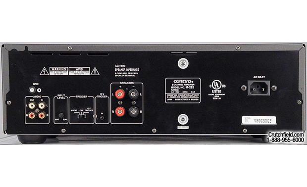 Onkyo M-282 Stereo power amplifier at Crutchfield car audio wiring help 