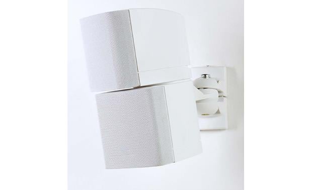 white speakers wall mounted