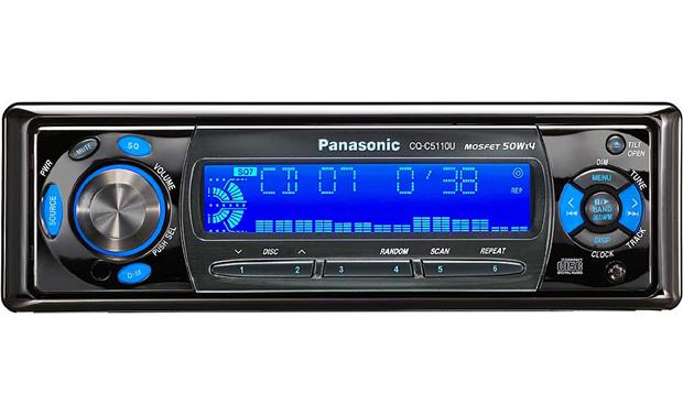 Panasonic CQ-C5110U CD receiver with CD changer controls at Crutchfield