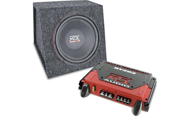 Mtx Road Thunder Bass Package Rt12a 12 Sub Enclosurert202 2 Channel Amplifier At Crutchfield