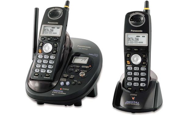 Panasonic KX-TG2432B 2.4 GHz dual handset cordless phone system with