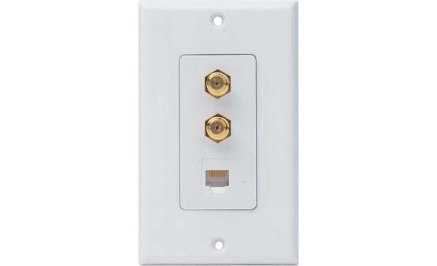 Niles Audio 3 Jack Wall Outlet For Tv And Phone Cables At