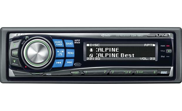 Alpine Cda 9857 Cd Player With Mp3 Wma Playback At Crutchfield