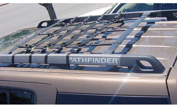 Raingler Rexn Universal Exterior Top Cargo Net Fits Most Roof Racks Designed For Nissan Pathfinder Xterra And Frontier With Overhead Roof Rails At Crutchfield
