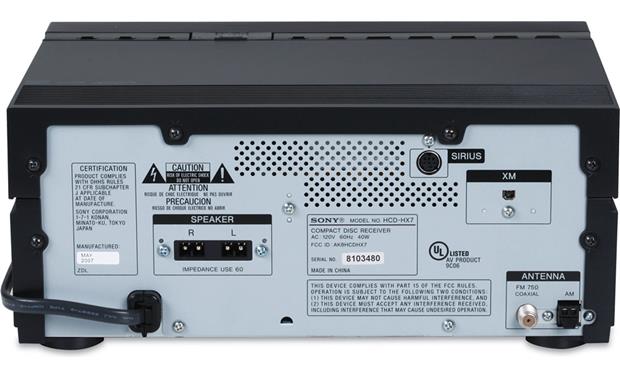 Sony CMT-HX7BT Satellite Radio Ready bookshelf audio system with 