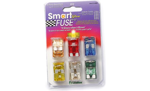PACK OF 5 FUSES 10A LED STANDARD BLADE FUSES 10AMP GLOW WHEN THEY BLOW FUSES