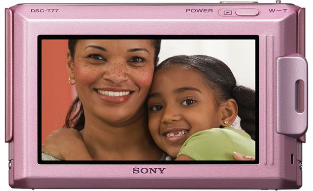 Sony Cyber-shot® DSC-T77 (Pink) 10.1-megapixel digital camera with 