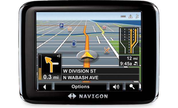NAVIGON® 2200T Portable navigator with free traffic-information service Crutchfield