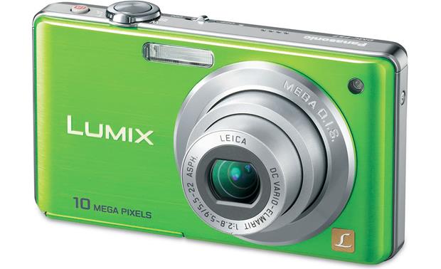conjunctie verloving Augment Panasonic Lumix DMC-FS7 (Green) 10.1-megapixel digital camera with 4X  optical zoom at Crutchfield