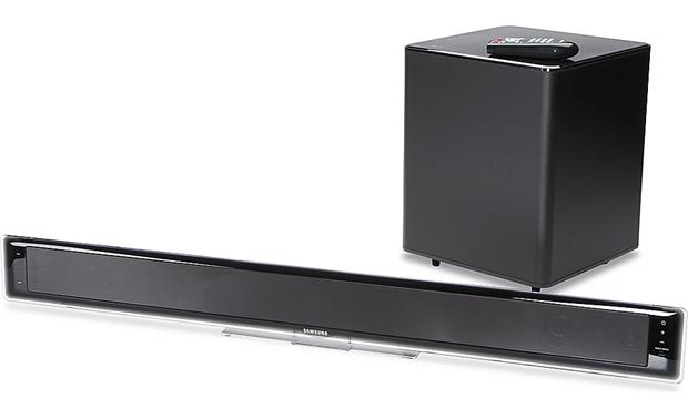 Samsung HT-WS1 (Gray accents) Powered home theater sound with Touch of accent and subwoofer at Crutchfield