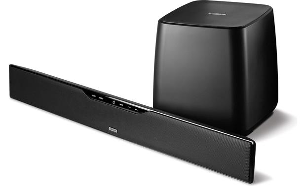 Polk SurroundBar® 6000 Instant Home Theater Powered home theater sound bar with wireless subwoofer at Crutchfield