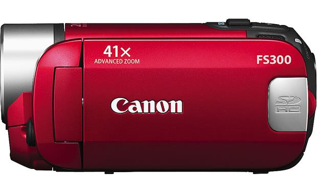 Canon FS300 (Red) Standard-definition camcorder at Crutchfield.com