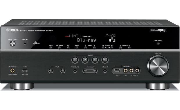 Respectievelijk huiswerk kleur Yamaha RX-V671 Home theater receiver with 3D-ready HDMI switching,  Internet-ready at Crutchfield